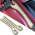 2PCS Car Seat Gap Filler Organizer, Car Seat Gap Organizer with Phone Holder, Car Accessories Car Side Seat Gap Filler for Prevent Falling (Beige)