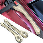 2PCS Car Seat Gap Filler Organizer, Car Seat Gap Organizer with Phone Holder, Car Accessories Car Side Seat Gap Filler for Prevent Falling (Beige)