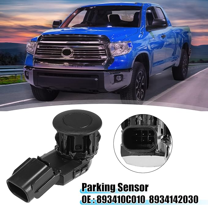 X AUTOHAUX 4 Pcs Car Bumper Reverse Parking Assist Sensor for Toyota RAV4 2016-2018 for Toyota Tundra 2014-2018 893410C010 8934142030 893410C011