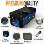FORTEM Trunk Organizer For SUV Car Organizer and Storage, Multi-Compartment Storage Bag Car Accessories for Women Men, Perfect
