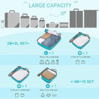 Compression Packing Cubes, Gonex Extensible Storage Mesh Bags Organizers
