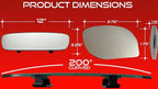 Universal Car Rear View Mirror and Blind Spot Mirrors - Clip on Rearview Car Mirror - Wide Angle & Panoramic Rear View for Blindspots (Rearview & Blind Spots Mirrors Set)
