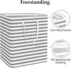 StorageRight Laundry Basket Hamper Large Collapsible Laundry Hamper with Easy Carry Handles，Freestanding Clothes Hampers for 