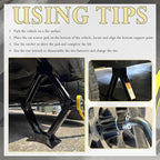 Car Scissor Jack Kit with Lug Wrench & Ratchet Wrench,2T Car Jack Kit for Cars Lifting & Tire Changing,Heavy Duty Scissor Jac