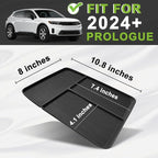 BestEvMod Center Console Front Organizer Compatible with Honda Prologue 2026 2025 2024 Accessories TPE Material Storage Tray Easy to Install and Clean Anti-Slip 3 Compartments