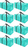 Extra Large Moving Bags with Zippers & Carrying Handles, Heavy-Duty Storage Tote for Space Saving Moving Storage, Fold Flat, 