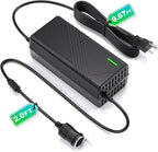 AC to DC Converter 20A/240W/12.36FT/110V-240V to 12V Converter Car Cigarette Lighter Socket AC/DC Power Adapter for Inflator,