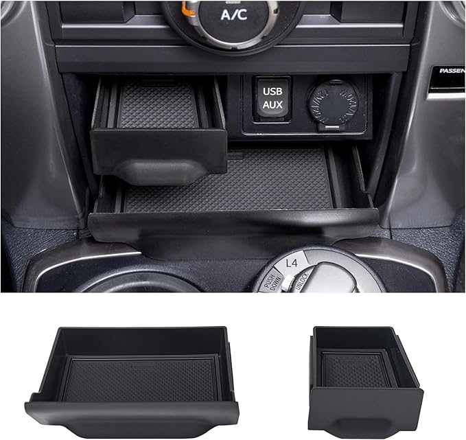 JDMCAR Storage Drawer Compatible with Toyota 4Runner Accessories 2014-2022 2023 2024 Center Console Organizer Storage Cubby Box Interior Accessories