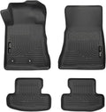Husky Liners Weatherbeater Floor Mats | Fits 2015-2024 Ford Mustang | Front & 2nd Row, 3-pc Black - 99371