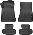 Husky Liners Weatherbeater Floor Mats | Fits 2015-2024 Ford Mustang | Front & 2nd Row, 3-pc Black - 99371