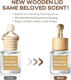 C Classy Car Air Freshener Hanging 2 Pack, Strawberry Pound Cake Essential Oil Diffuser for Cars, Cute Car Fresheners, Long-L