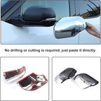 Car Door Rear View Mirror Cap Trim Cover Compatible with Toyota Tundra/Sequoia 2022-2025 Outside Side Rearview Mirror Protector Decoration ABS Accessories, Only Fit With Turn Signal Lights Version