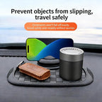 Multifunctional Car Dashboard Anti-Slip Mat with Phone Holder and Parking Number Display, Heat Resistant PVC Non-Slip Pad for