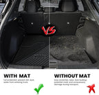 LASFIT Cargo Mat & Backrest Mats for Nissan Kicks 2025-2026 (Not Fit AWD & 2025 Kicks Play), All Weather TPE Custom Fit Easy Clean Durable No-Curling Trunk Mat for Kicks 2025-2026 S/SV/SR Cargo Liner