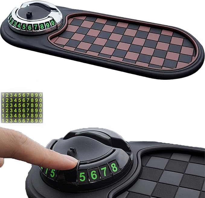 2026 Upgrade Anti Slip Mat for Car Dashboard,Multifunction Car Anti-Slip Mat Auto Phone Holder,Car Antis Slips Mats with Temp