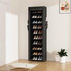 ROJASOP Shoe Rack with Covers 10 Tier Large Shoe Organizer Tall Shoe Closet Storage for 20-22 Pairs Shoe and Boot, Free Stand