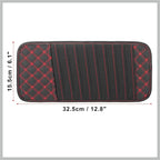 2pcs Car CD Visor Storage Cases Vehicle Sun Visor Organizer with 10 DVD Storage Sleeves Black with Red Line Replacement Car Parts