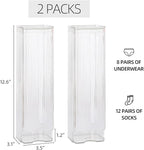 acDesign 2PCS Wall Mount Sock Underwear Drawer Organizer, Wall Hanging Underwear Storage Box for Wardrobe Cabinet Bedroom Soc