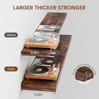 Heimlove 12 Inch Deep Floating Shelves, 55 x 12 inch Extra Long Floating Shelves for Wall, Large Display Shelf & Storage Shel
