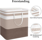 StorageRight Large Collapsible Laundry Basket Hamper with Easy Carry Handles，Freestanding Clothes Hampers for Laundry, Bedroo