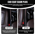 2PCS Car Seat Gap Filler, Soft Foam Leather Seat Side Gap Filler Plug, Fill The Gap Between Seat and Console, Stop Things from Dropping, Universal Interior Car Accessories (Black)
