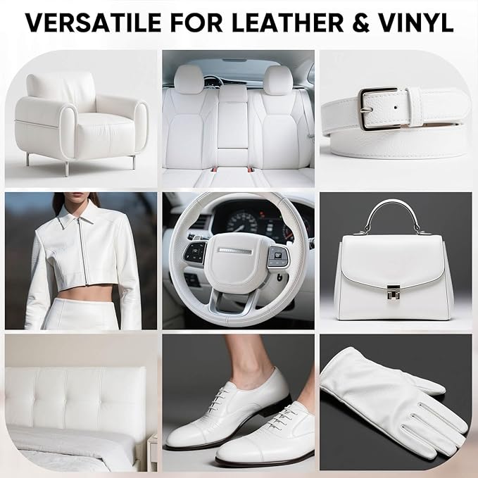Leather Recoloring Balm - Scratch Repair & Color Restore Kit for Faded Leather, Leather Couch & Car Seats - 10OZ Leather Rest