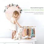 POVETIRE Headband Holder Bow Organizer for Girls,360 Rotating Hair accessories Organizer Storage Baby Headband Display Stand 