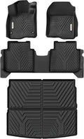 YITAMOTOR Floor Mats & Cargo Liner Fit for Honda CR-V 2026-2023, All Weather TPE Custom Fit for CRV (Gasoline & Hybrid & e:FCEV) Floor Liners with Cargo Mat (Upper Position) Full Set, Black