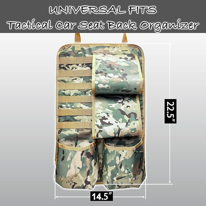 Truck Gun Racks Molle Seat Back Organizer for Vehicle Pickup SUV Car Gun Holder & Tactical Gears Hunting Rifle Storage