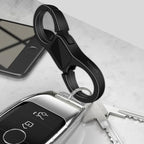 Key Chain Quick Release Spring 2 Pack with 4 Key Rings Heavy Duty Keychain Organizer for Men and Women