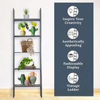 BARNWOODUSA Throw Blanket Ladder – Fully Assembled Reclaimed Wood – Rustic Decorative Ladder for Towels, Quilts, & More – Per