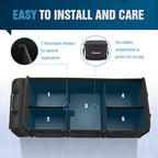 K KNODEL Extra Large Trunk Organizer With Cooler Bag, 3 Compartments Car Organizer, Heavy Duty SUV Trunk Organizer with 2