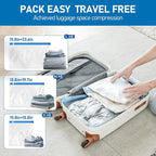 VMstr 15 Pack Travel Vacuum Storage Bags with USB Pump, Vacuum Packing Seal for Luggage and Suitcase, Space Saver for Clothes