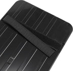 X AUTOHAUX Pink Universal Car Sun Visor Organizer Sunglasses Case Storage Pocket Hook and Loop Tape ABS PU Leather for SUV RV Truck