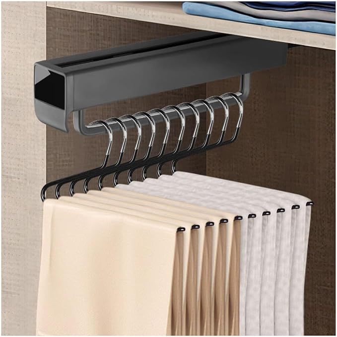 Pull Out Trousers Rack,Extendable Clothes Rail,Extendable Pull Out Closet Rod, Pull Out Clothes Rail 33-63 Cm,Used For Wardro