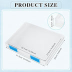 PerKoop 6 Pcs Clear Paper Storage Box A4 Plastic File Box Document Paper Organizer Storage Board Game Project Cases Container
