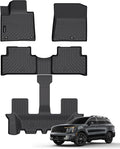 Auxko All Weather Floor Mats Fit for Kia Sorento Gasoline(6/7 Seat) 2021-2025 2026 TPE Liner Sorento 2021-2025 2026 Accessories Set All Season Odorless Anti-Slip Floor Mats