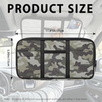 Leopard Car Sun Visor Organizer, Zipper Visor Organizer Storage Pouch, Card Holder, Adjustable Elastic Bands for Most Vehicles, Suvs & Trucks Scratch-Resistant Auto Interior Accessories
