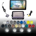 LCD Parking Sensor Kit - Displays Data on Original Screen, Easy Rear Installation, Compatible with All Camera Formats (AHD, C