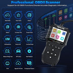 OBD2 Scanner Diagnostic Tool, Check Engine Light Car Code Reader with Reset, Battery Tester, Live Data, Freeze Frame, I/M