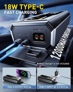 AUXITO 6000A Jump Starter, 12V Car Battery Jump Starter, Up to All Gas & 12L Diesel Engine with LED Display, Portable Jump