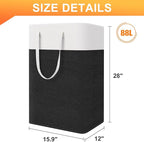 TasticTotes laundry basket 3-Pack, laundry hamper, Hamper with handles, collapsible laundry baskets, Waterproof dirty clothes