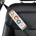 Different Not Less Autism Awareness Seat Belt Cover for Kid Family Special Need Autistic Medical Alert Car Cushion Cover Support Autism Gift Personalized Name 30