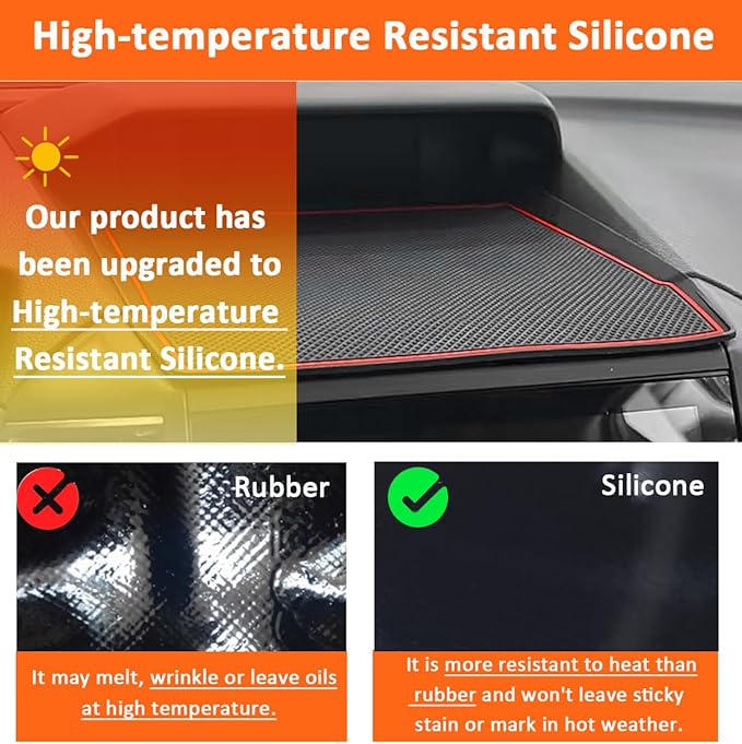 Auovo Dashboard Mat Compatible with Subaru Crosstrek Accessories 2018-2023 Forester 2019-2024 XV Impreza 2018-2023 Car Interi