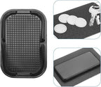 HARFINGTON 2pcs Car Dashboard Anti-Slip Mat 6" x 4" Universal Sticky Dash Pad Washable Reusable Car Non-Slip Mats for Phone K