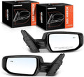 A-Premium Pair (2) Driver and Passenger Side Power Door Mirror - Compatible with Chevrolet Malibu 2016-2019 - Heated Manual F