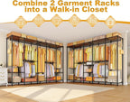 Ulif H50 Extra Large Clothes Rack, Heavy Duty Garment Rack, Freestanding Portable Closet, Clothing Racks for Hanging Clothes,