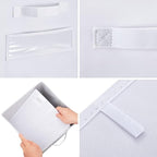 artsdi Fabric storage cubes (Set of 8) 11 Inch Cube Storage Bin, Cube storage with 8 Labels Window Cards & a Pen, Foldable cu