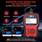 ANCEL VD700 OBD2 Diagnostic Code Reader Scan Tool Fit for Volkswagen Audi VW Skoda Seat, All Functions OBD11 Scanner for VAG