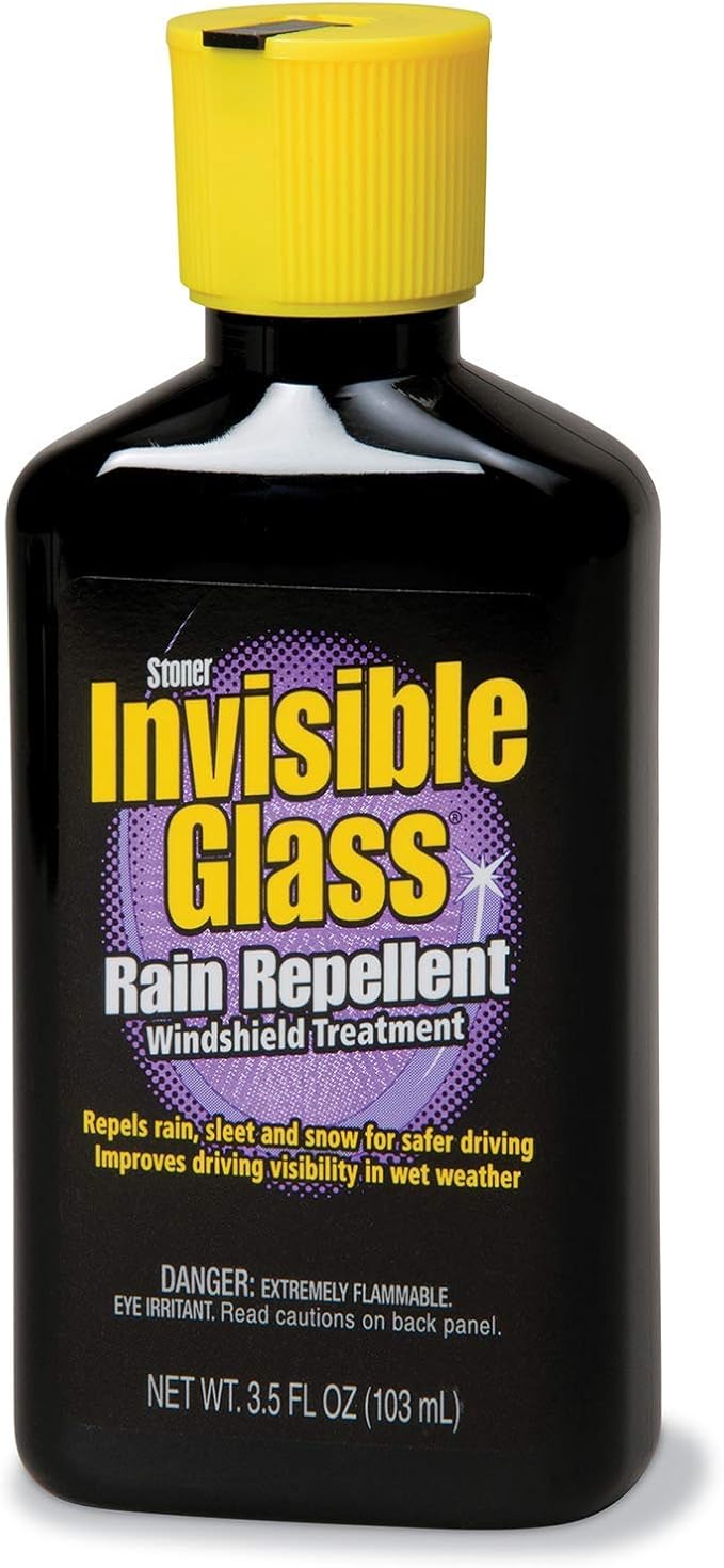 Invisible Glass 91481 Rain Repellent Rain Shield for Glass, Cleaner to Remove Mist Window Film, Invisible Glass Shield Agains